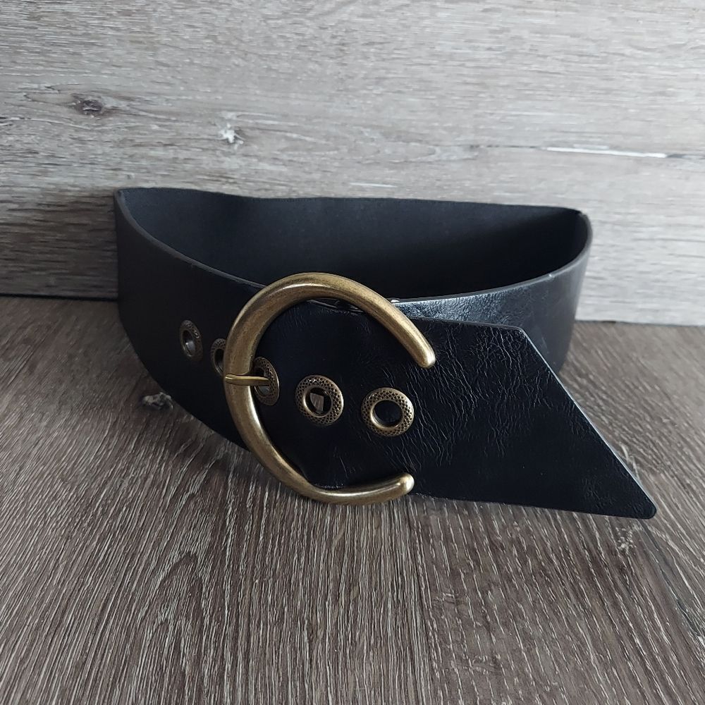 Time and Tru Women's Stretch Belt, Black, S/M